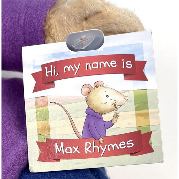 Bunnies by the Bay 12" MAX RHYMES Plush Stuffed Mouse Toy Doll M201811 w/ Tag - Picture 7 of 9